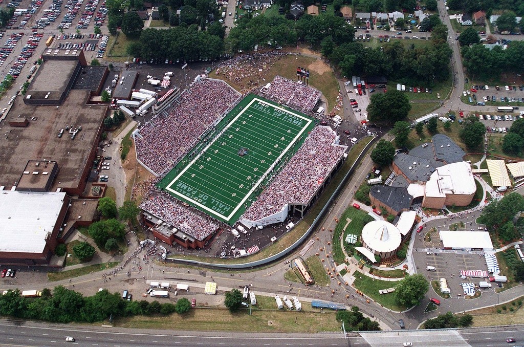 Pro Football Hall of Fame Seen from Air, photo by Paul M. Walsh