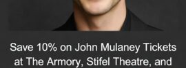 Save 10% on John Mulaney Comedy Tickets