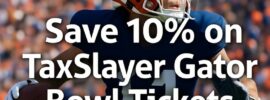 Save 10% on TaxSlayer Gator Bowl Tickets