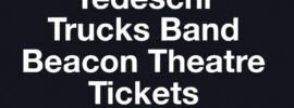 Tedeschi Trucks Band Beacon Theatre Tickets