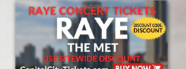 Discounted Raye Concert Tickets