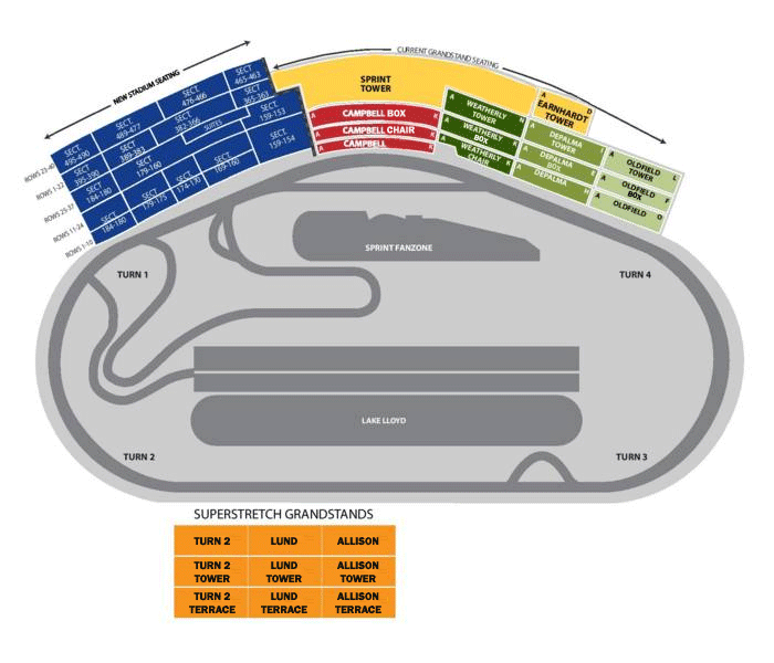Nascar Seating Charts Race Track And Speedway Maps.